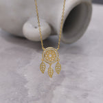 Load image into Gallery viewer, GOLDEN DREAMCATCHER NECKLACE