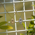 Load image into Gallery viewer, Blessed Hamsa Necklace SILVER