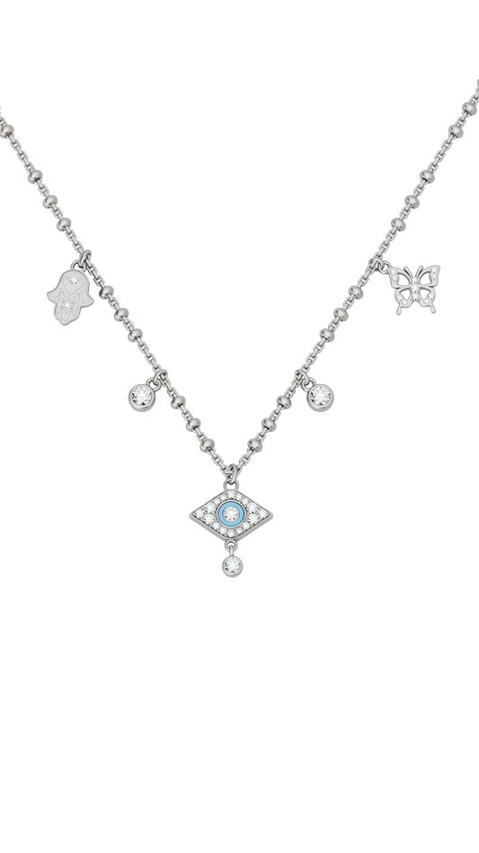 LUCKY CHARM NECKLACE SILVER
