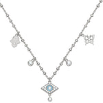 Load image into Gallery viewer, LUCKY CHARM NECKLACE SILVER
