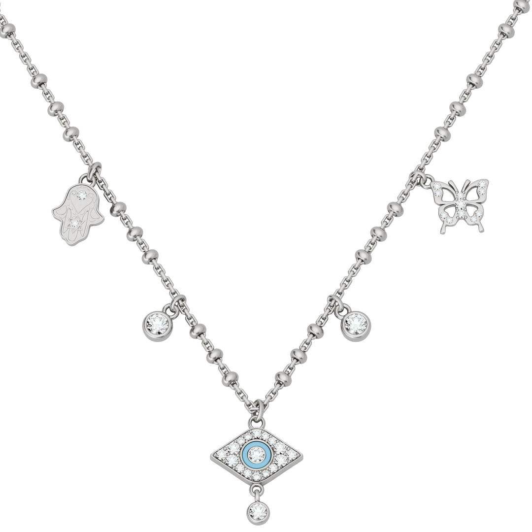 LUCKY CHARM NECKLACE SILVER