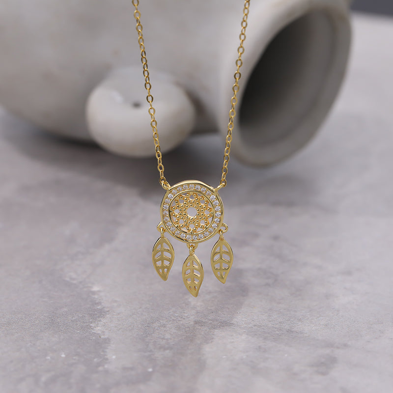 GOLDEN DREAMCATCHER NECKLACE