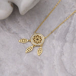 Load image into Gallery viewer, GOLDEN DREAMCATCHER NECKLACE
