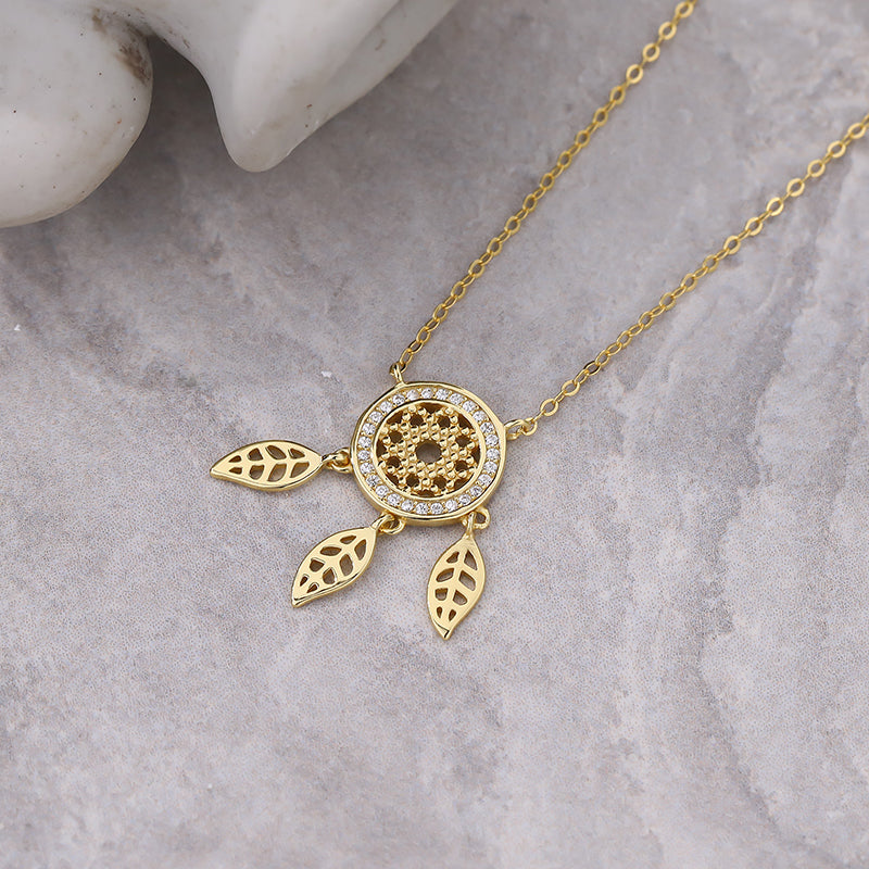 GOLDEN DREAMCATCHER NECKLACE