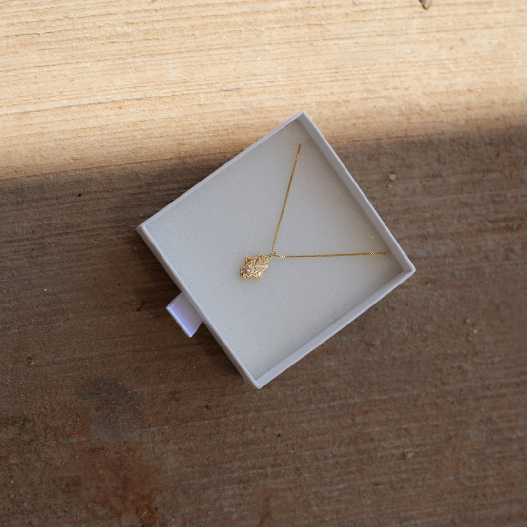 Blessed Hamsa Necklace GOLD